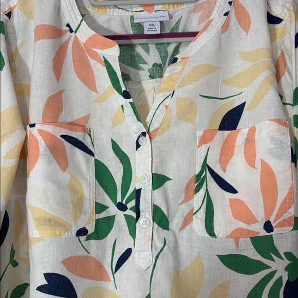 Linen top bundle Size 2X Liz Claiborne & Nicole Miller - Picture 2 of 4